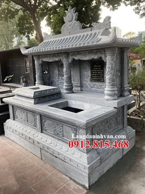 Giá mộ đôi đá khối tự nhiên bán tại Tây Ninh