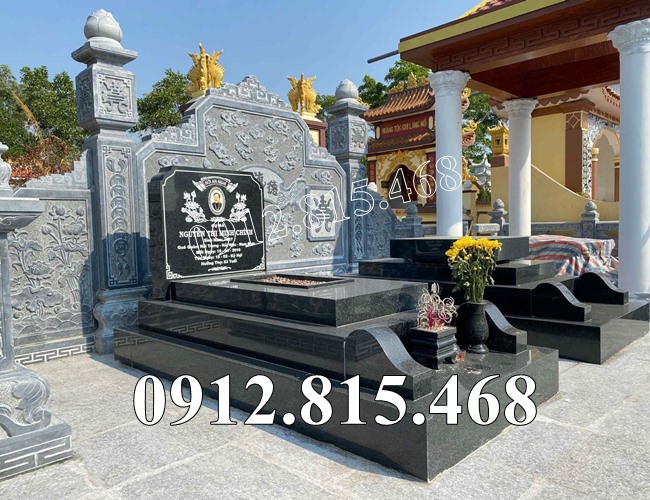 81GL Mộ đá hoa cương đẹp bán tại Gia Lai – Chụp mộ đá granite tại Gia Lai
