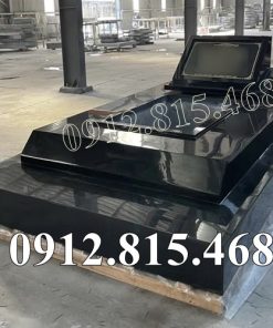 Mẫu mộ đá hoa cương kim sam Ấn Độ đẹp bán tại Đắk Lắk - Mộ đá đen tại Đắk Lắk