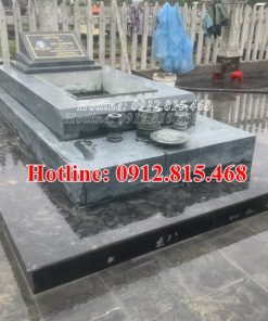 Mẫu mộ đá xanh rêu Thanh Hóa bán tại Đắk Nông 05 – Mộ đá xanh rêu