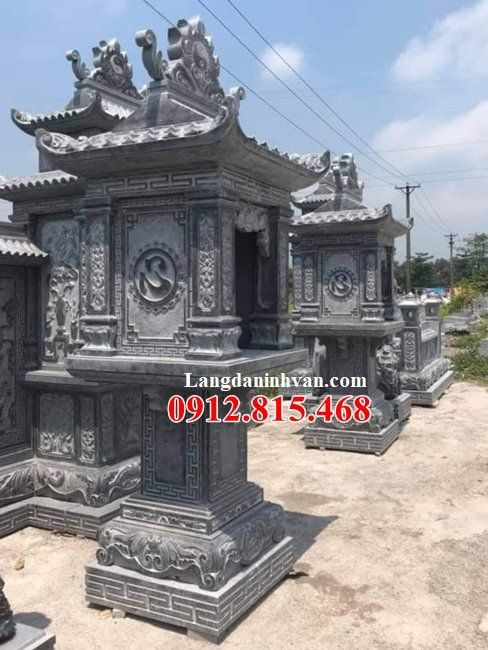 Mẫu bàn thờ thiên ngoài trời đẹp bán tại Bình Phước 09 – Cây hương đá