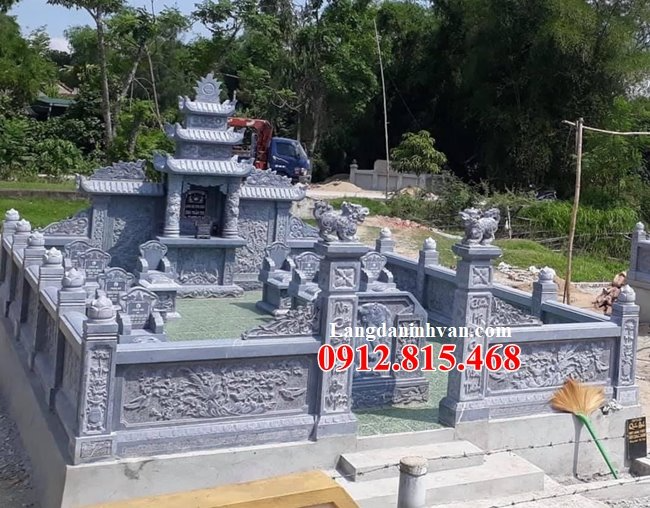 Mẫu khu lăng mộ đá gia đình bán tại Đồng Nai 01 – Lăng mộ đá đẹp