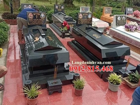 Mẫu mộ đá hoa cương đẹp bán tại Đồng Nai 07 – Mộ đá granite kim sa