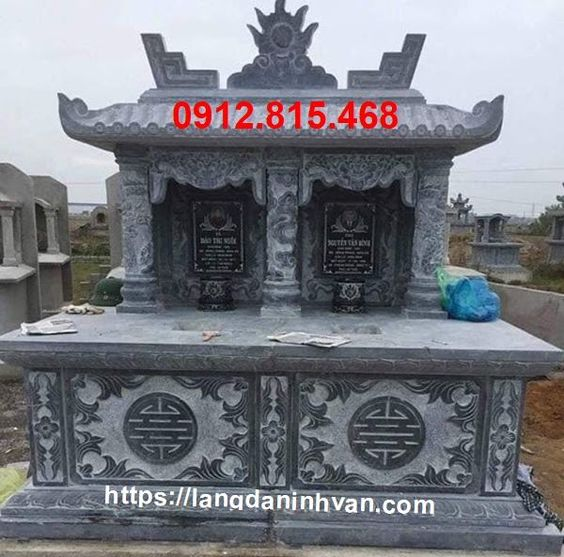 mẫu mộ đôi bằng đá đẹp tại Kiên Giang