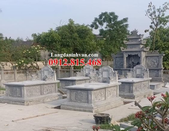 mộ đôi đá mỹ nghệ tại Kiên Giang