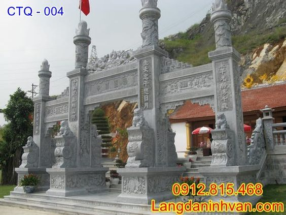 mẫu cổng tam quan bằng đá tại Bắc Ninh