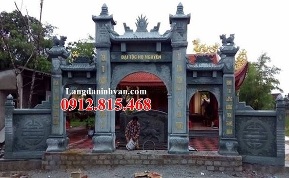 cổng tam quan đá tại Quảng Ninh đẹp