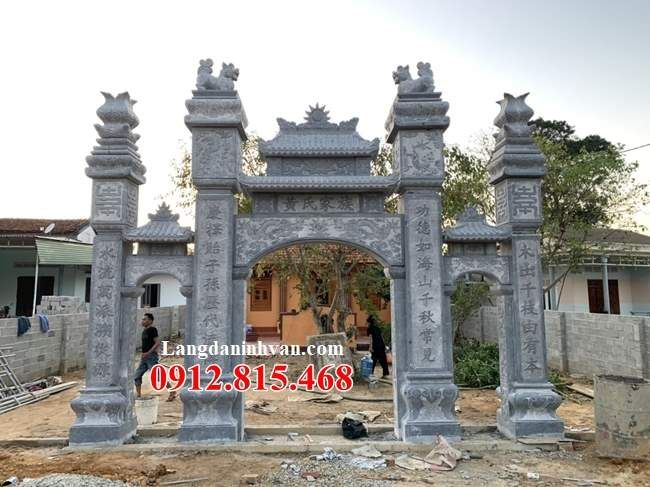 Mẫu cổng đá đẹp bán và lắp đặt tại Kiên Giang