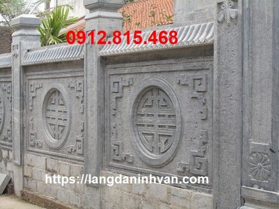 tường rào đá khu nhà mồ tại Cần Thơ