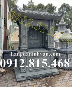 Mẫu am thờ ngoài trời để tro cốt đá xanh rêu đẹp bán tại Hồ Chí Minh, Sài Gòn - Am đá thờ tro cốt