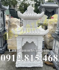 Mẫu am thờ ngoài trời thờ thần linh đá trắng đẹp bán tại Hồ Chí Minh, Sài Gòn - Am thờ thần linh