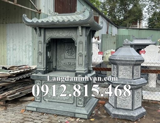 Mẫu am thờ thần linh nghĩa trang, khu lăng mộ gia đình đá xanh rêu đẹp bán tại Thừa Thiên Huế