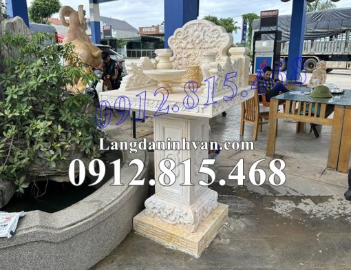 Mẫu bàn thờ thiên bằng đá vàng đẹp bán tại Sài Gòn, Thành Phố Hồ Chí Minh - Bàn thiên đá vàng đẹp