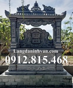 Mẫu miếu thờ thần linh nghĩa trang, khu lăng mộ gia đình đá khối đẹp bán tại Quảng Trị