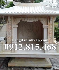Mẫu miếu thờ thần linh sơn thần, thổ thần, thổ địa, quan thần linh đá vàng đẹp bán tại Thừa Thiên Huế