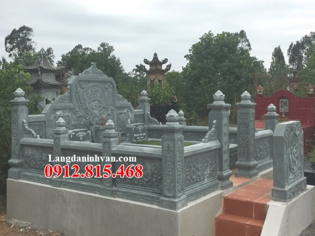 Mẫu lăng mộ đá xanh rêu Thanh Hóa bán tại Yên Bái – Lăng mộ đá xanh