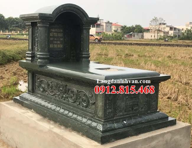 Mẫu mộ đá xanh Thanh Hóa đẹp bán tại Cao Bằng – Mộ đá xanh rêu