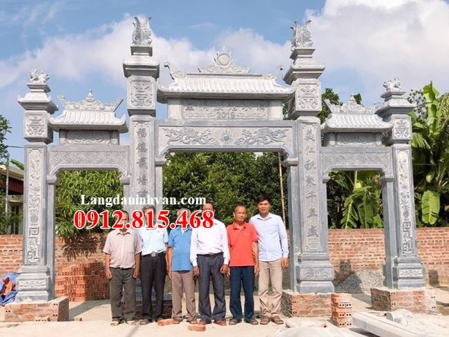 mẫu cổng tam quan chùa tại Tiền Giang