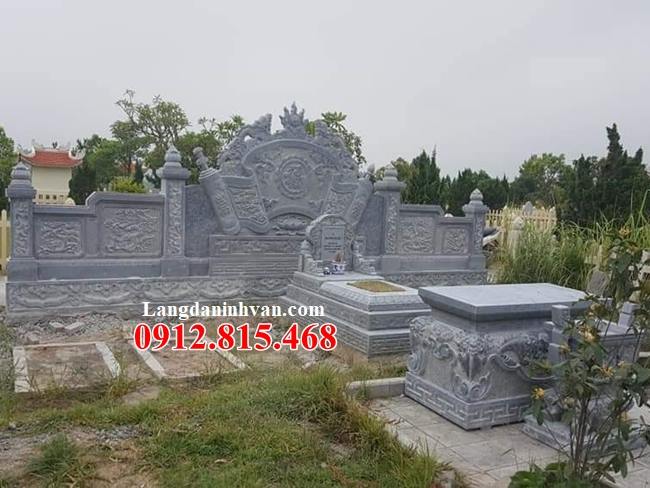 Mẫu khu mộ tổ gia tiên thiết kế xây đơn giản đẹp