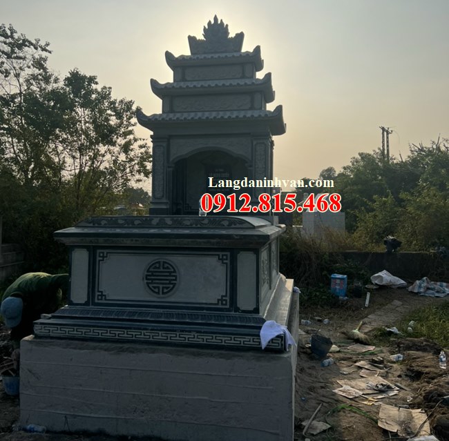 642 Mẫu mộ đá chụp mộ đá để hài cốt đẹp bán tại Vĩnh Long chuẩn phong thủy