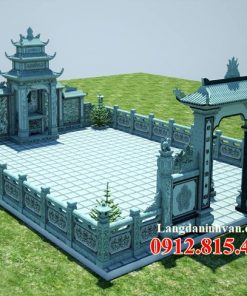 Thiết kế xây dựng khuôn viên khu lăng mộ nhà mồ đẹp tại Vĩnh Long chuẩn phong thủy