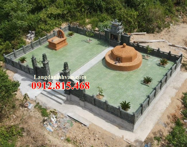 Mẫu nghĩa trang gia đình, gia tộc xây bằng đá khối đẹp bán tại Cà Mau