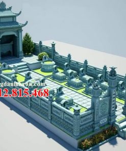 Thiết kế 6 mẫu khuôn viên khu lăng mộ nhà mồ đẹp tại Đồng Tháp chuẩn phong thủy