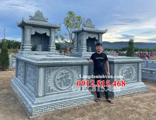 762 Mẫu mộ đá một mái đẹp bán tại Quảng Ngãi – Xây mộ đá Quảng Ngãi một mái đao chuẩn phong thủy
