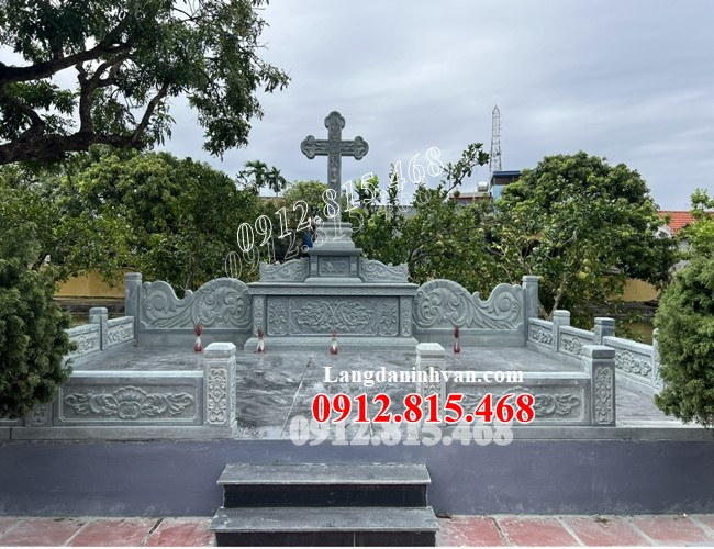 Mẫu lăng mộ đá công giáo, lăng mộ đạo thiên chúa đẹp bán tại Quảng Nam