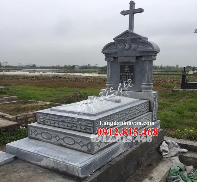 Tại Quảng Ngãi bán mẫu mộ đá công giáo đẹp 765 – Mộ đạo Quảng Ngãi đẹp