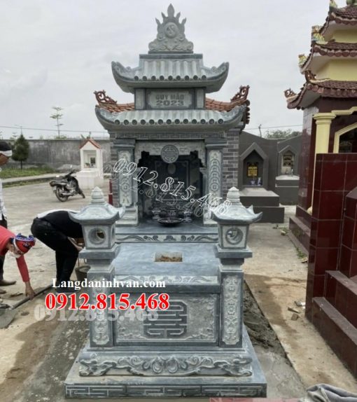 784 Mẫu mộ đá hai mái đẹp bán tại Khánh Hòa – Mộ đá đẹp ở Khánh Hòa xây để tro cốt, hài cốt