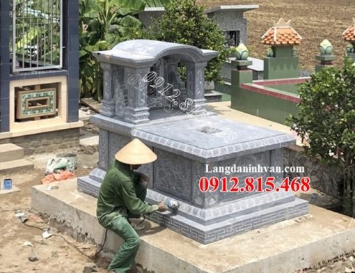 785 Mẫu mộ đá một mái đẹp bán tại Khánh Hòa, Xây mộ đá ở Khánh Hòa để tro cốt, hài cốt hợp phong thủy