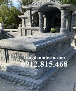 Mẫu chụp mộ đá để tro cốt, hài cốt một mái vòm đẹp bán tại Quảng Bình