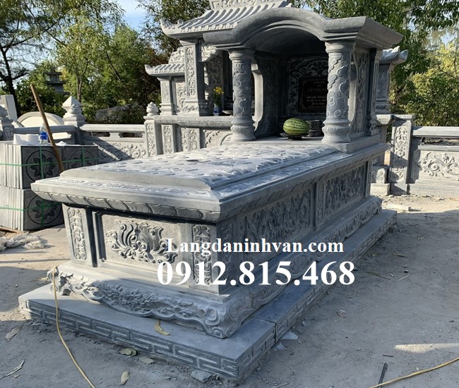 Mẫu chụp mộ đá để tro cốt, hài cốt một mái vòm đẹp bán tại Quảng Bình