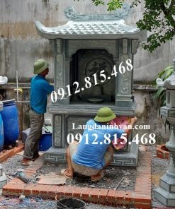 Mộ đá đẹp bán tại Hải Dương thiết kế 1 mái đao chuẩn phong thủy