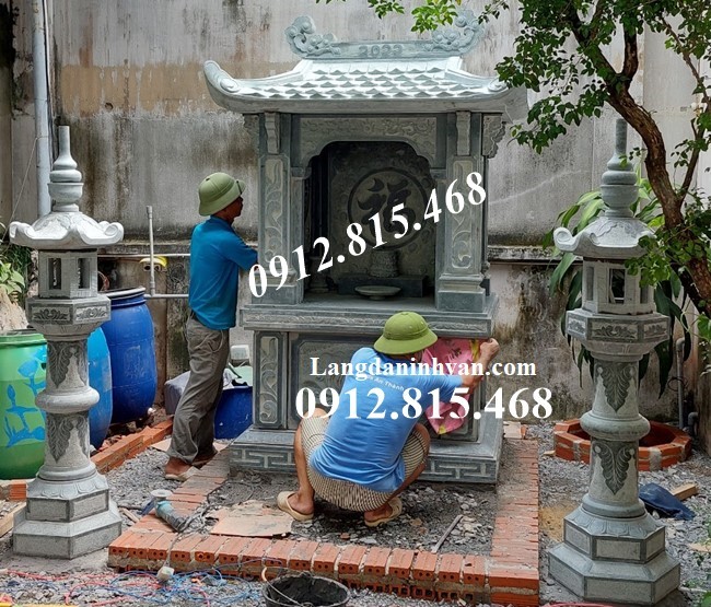 Mẫu lăng mộ đá gia đình, gia tộc, dòng họ một mái đao đẹp bán tại Lạng Sơn