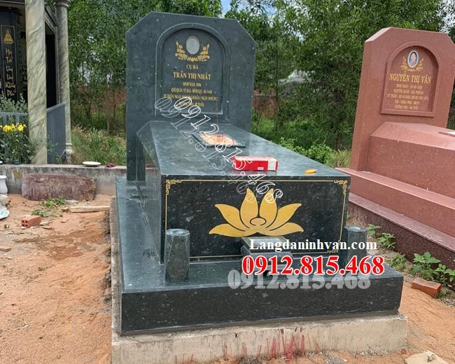 Mẫu mộ, chụp mộ đá đơn giản hiện đại đẹp bán tại Bình Thuận