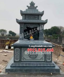 Mẫu mộ đá hai mái đẹp bán tại Phú Yên 793 – Mộ đá đẹp tại Phú Yên xây để tro cốt, hài cốt