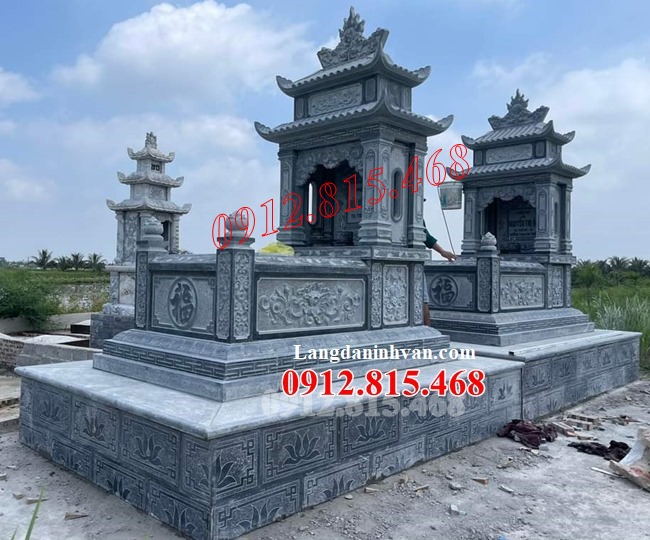 Mẫu mộ đá khối đẹp bán tại Đà Nẵng 430ĐN – Mộ đá Đà Nẵng đẹp chuẩn phong thủy