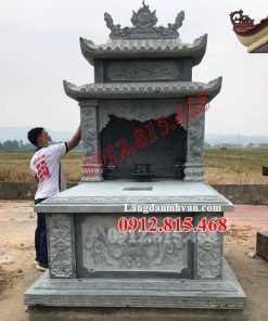 Mẫu mộ đá khối đẹp bán tại Quảng Bình 73QB – Mộ đá tại Quảng Bình đẹp chuẩn phong thủy