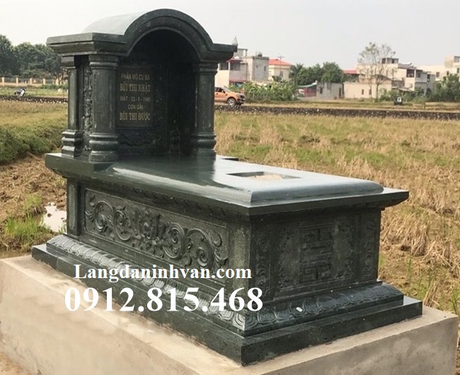 Mẫu mộ đá một mái đẹp bán tại Bình Thuận 86BT – Mộ đá tại Bình Thuận