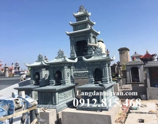 Mẫu mộ đá một mái đẹp bán tại Hà Giang 23HG – Mộ đá đẹp tại Hà Giang