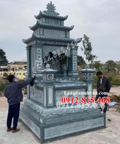 Mẫu mộ đá xanh rêu đẹp bán tại Phú Yên 79 – Mộ đá tại Phú Yên