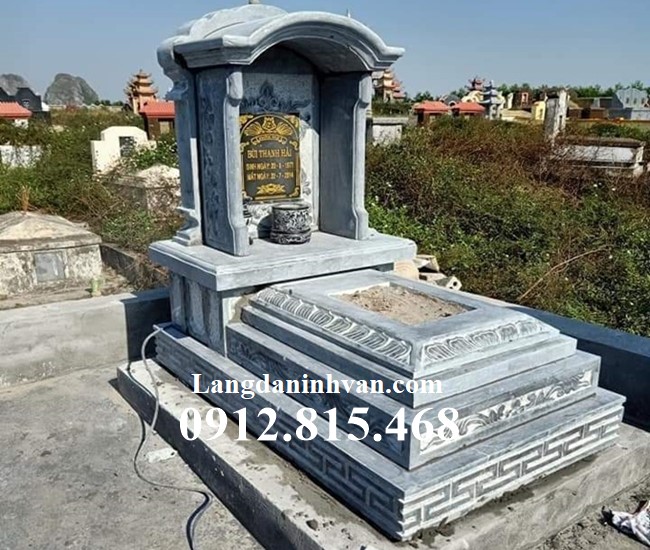 Mẫu mộ một mái đao đơn giản đẹp bán tại Thái Bình