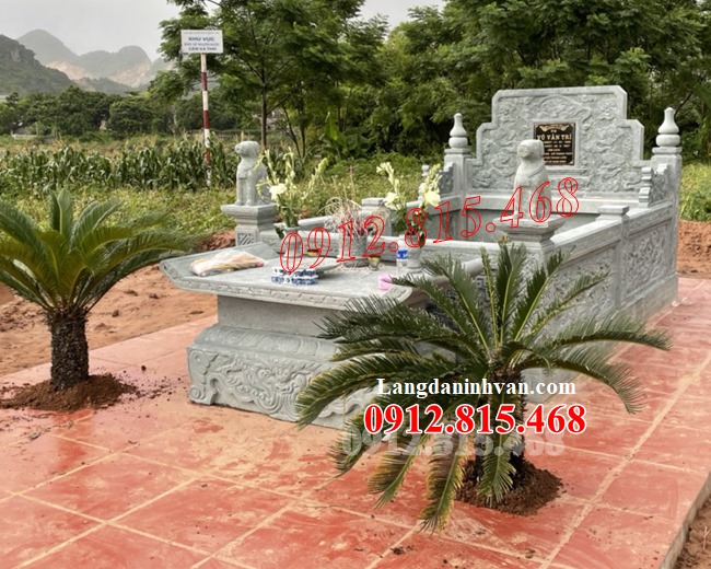 Mẫu mộ tổ, lăng mộ tổ xây bằng đá khối hợp phong thủy bán tại Huế