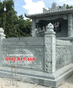 Mẫu mộ tươi, mộ chôn 1 lần, mộ hung táng, mộ nhất táng, mộ an táng 1 lần xây 1 mái đá xanh rêu đẹp bán tại Phú Yên