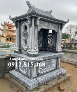 Mẫu lăng mộ để thờ tro cốt 1 mái đá khối đẹp bán tại Bình Phước