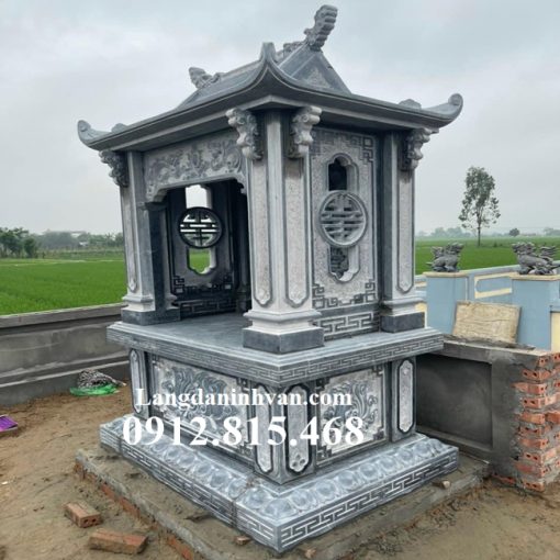 Mẫu lăng mộ để thờ tro cốt gia đình bán tại Tây Ninh xây 1 mái chuẩn phong thủy