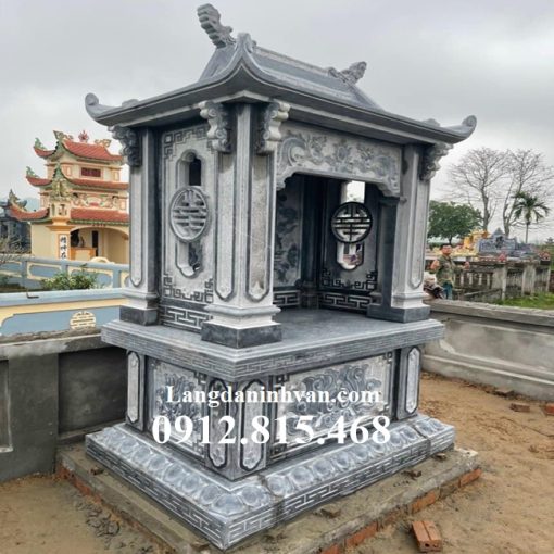 Mẫu lăng mộ để thờ tro cốt một mái đá khối đẹp bán tại Bà Rịa Vũng Tàu