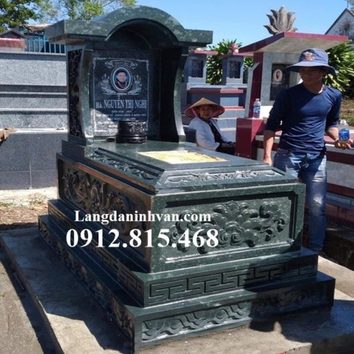 Mẫu mộ, chụp mộ 1 mái hỏa táng, để tro cốt, hài cốt đơn giản đẹp bán tại Bình Phước